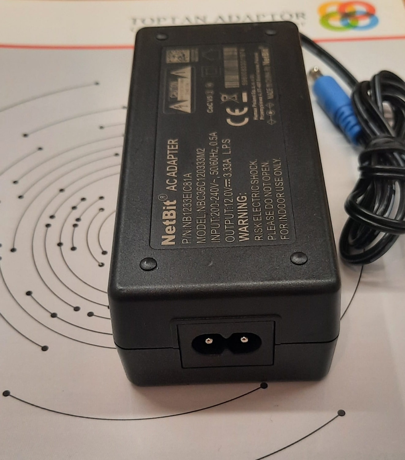 12V 3.33A LED , Monitör ve Modem Adaptörü