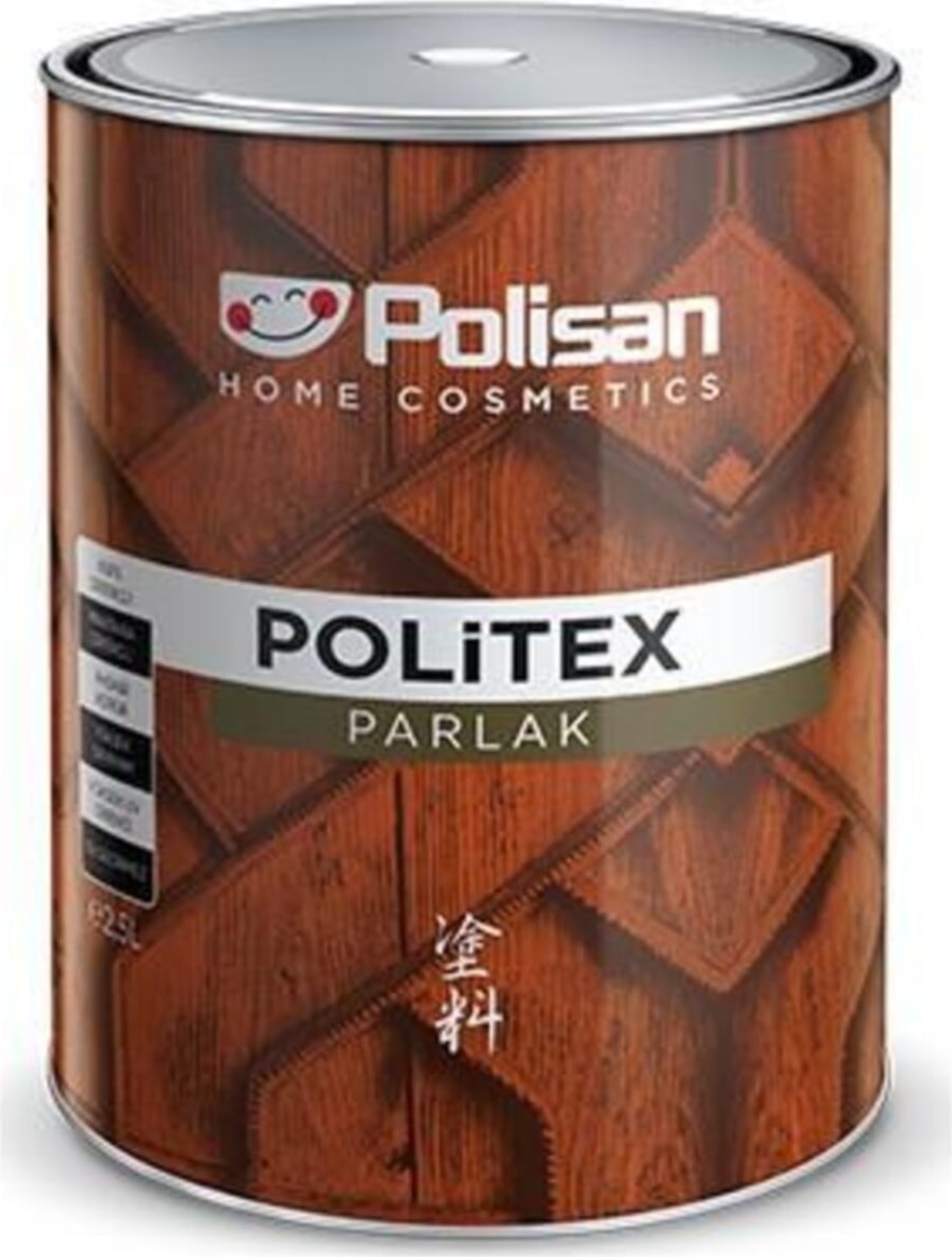 Politex Lüx Vernik Ahşap Koruyucu Parlak Siyah 2,5 lt