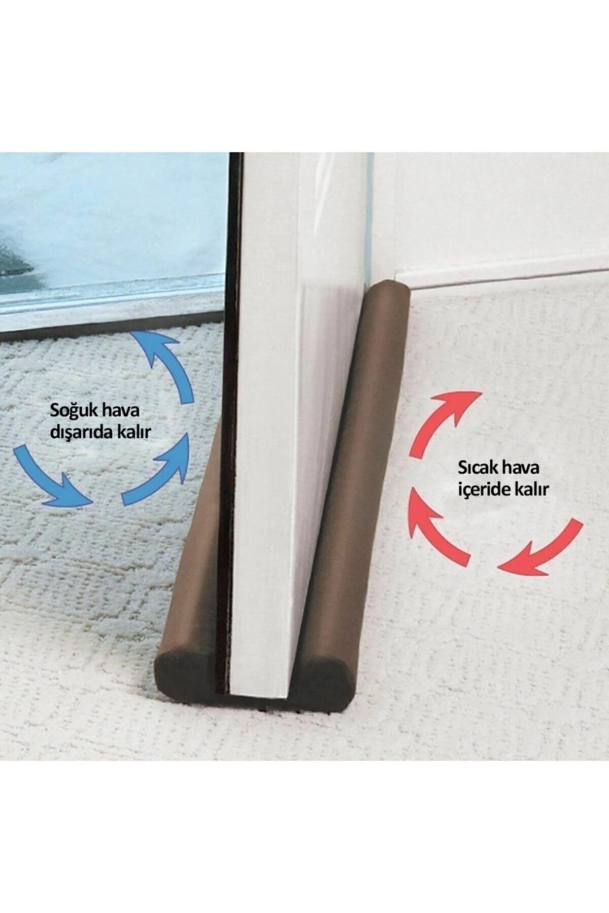 Kapı Altı Rüzgar Önleyici Isı Yalıtım Süngeri Rüzgarlık Stoper Toz Soğuk Sünger