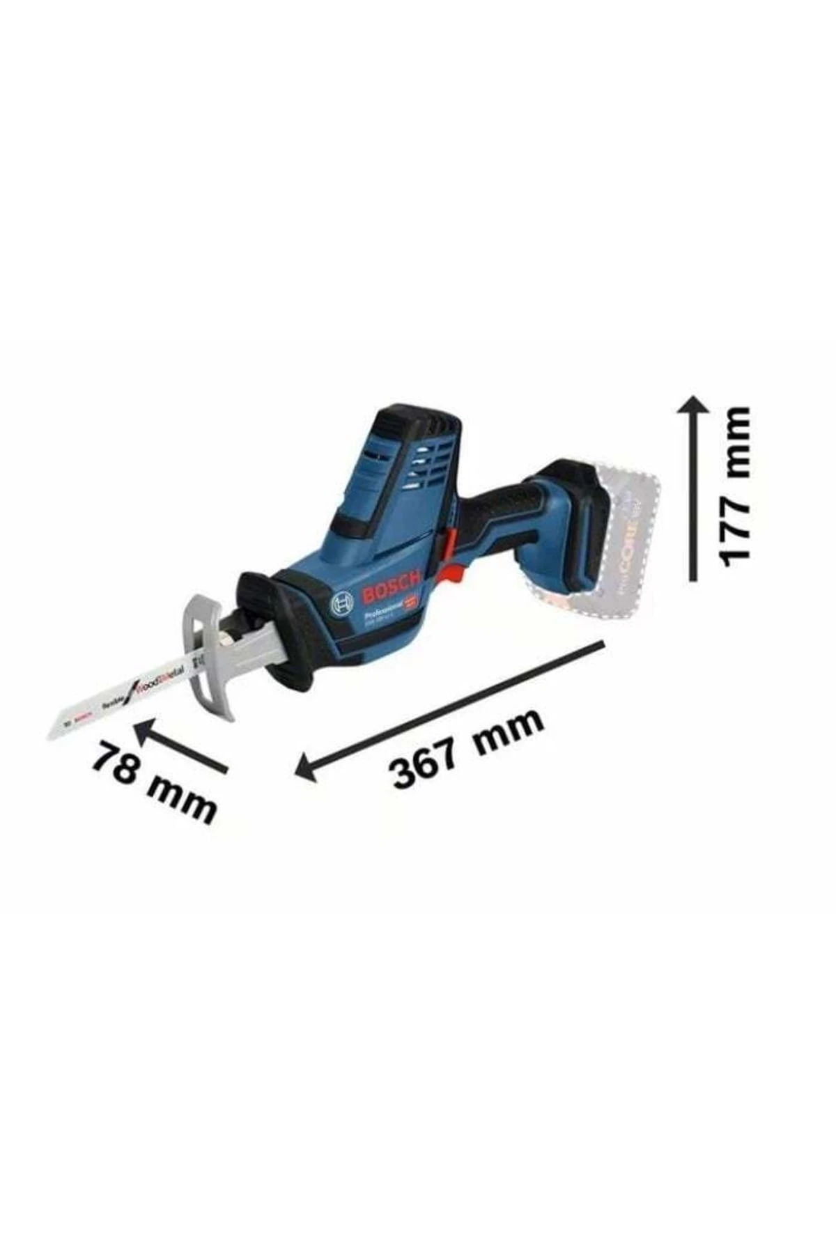 Gsa 18 V-lı C Akülü Tilki Kuyruğu Testere 18 Volt