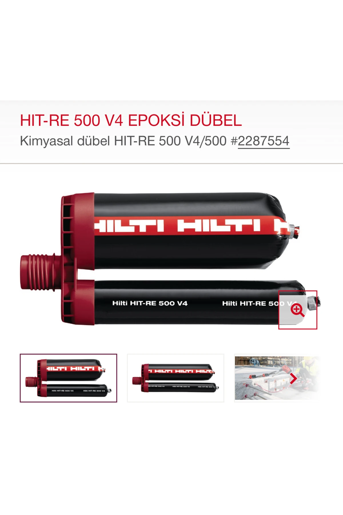 re 500 v4 500ml kimyasal dübel