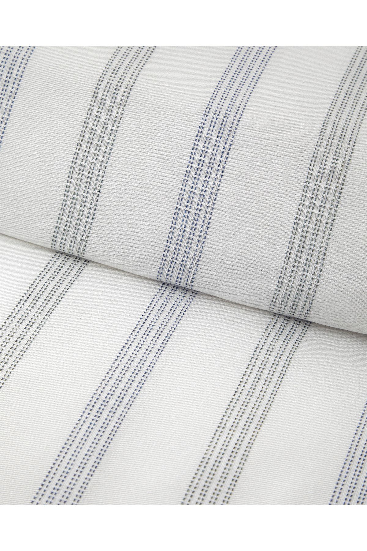 Bold Stitch İpliği Boyalı Çift Kişilik Nevresim Takımı 200x220 cm Lacivert-Yeşil