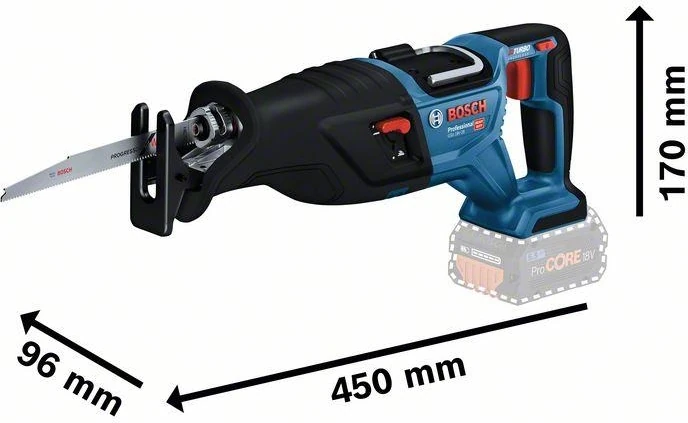 Gsa 185-LI 1x4 Ah Procore Akülü Panter Testere Bez Çantalı