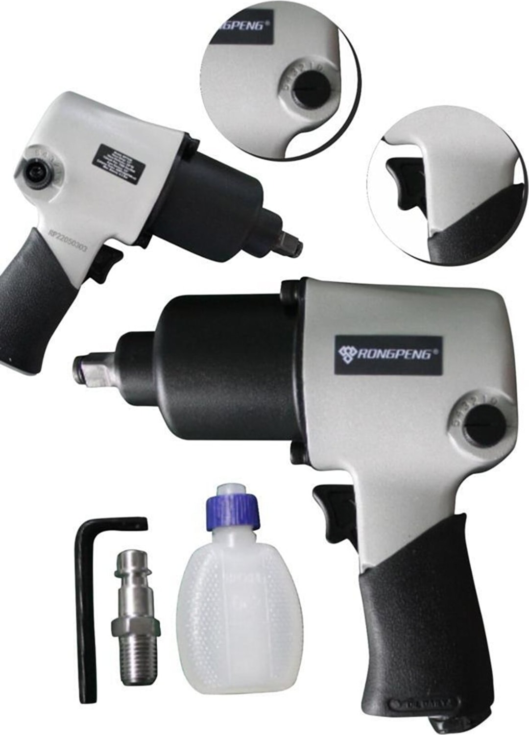 Rongpeng 6.3 Bar Havalı Somun Sökme Sıkma 1/2 " 600 Nm