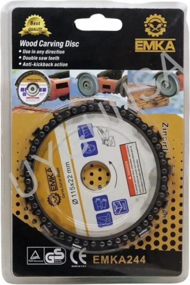Ahşap Oyma Diski Zincirli Testere 115 x 22 mm