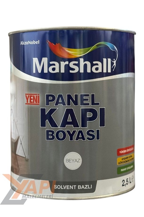 Solvent Bazlı Panel Kapı Boyası Beyaz 2.5 Lt