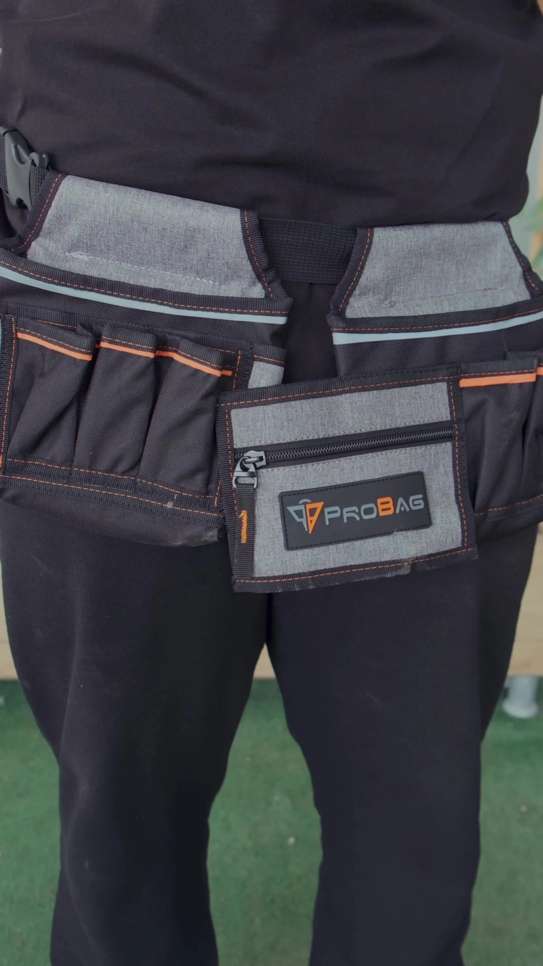 Twin Alet ve Takım Bel Çantası - Çift Bölmeli, 11 Gözlü, Suya Dayanıklı İmpertex Keten