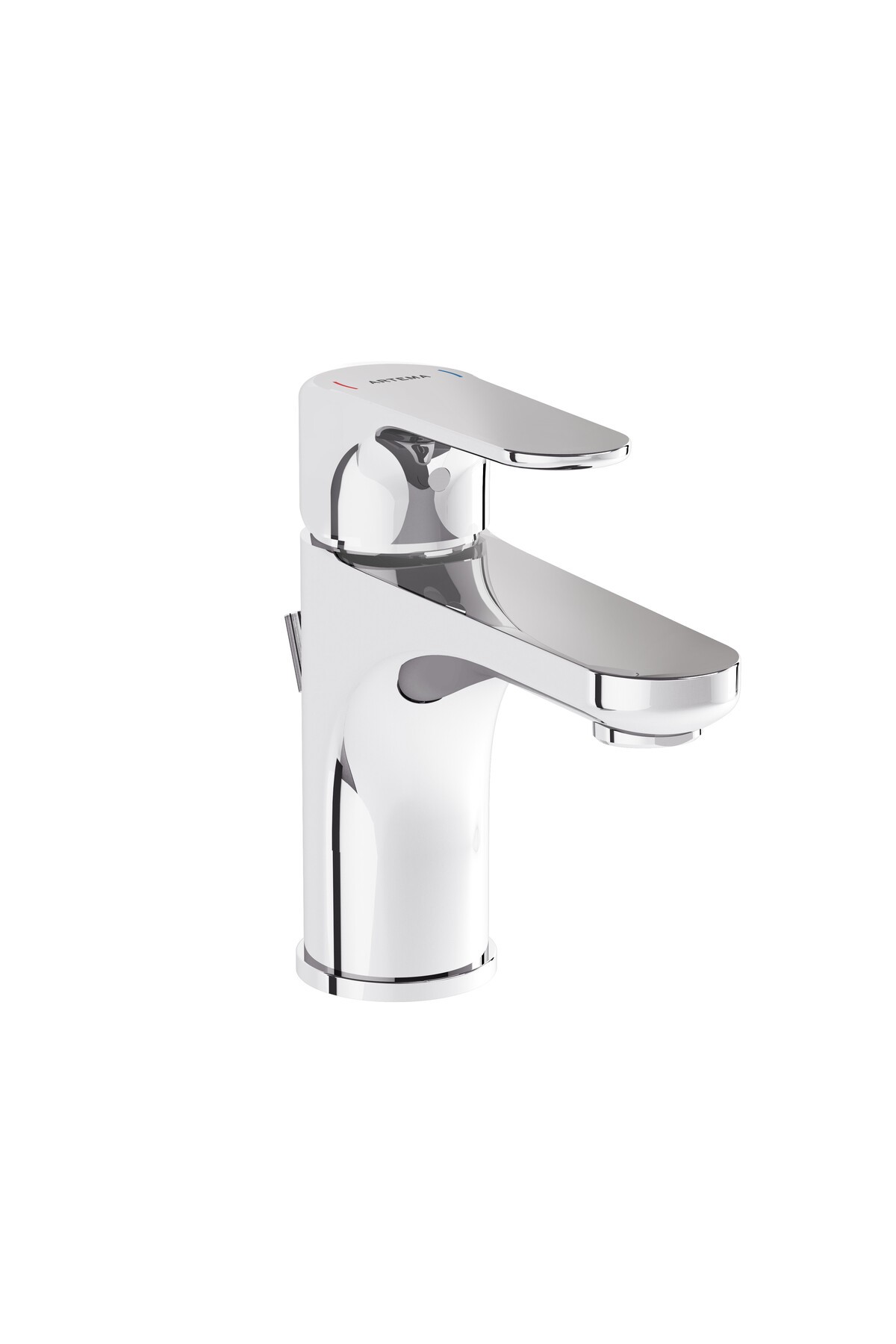 VitrA Root Round A42722 Lavabo Bataryası (Sifon Kumandalı), Krom