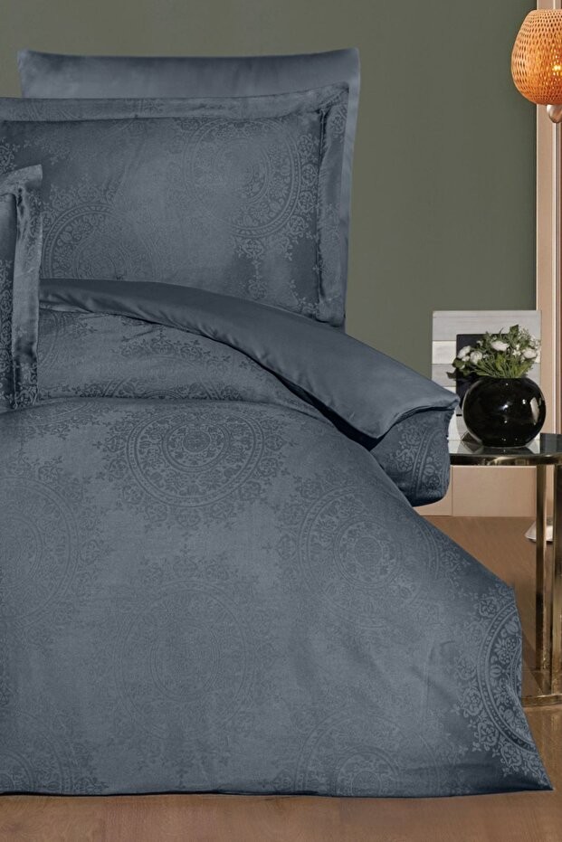 Liyosel Jakar Nevresim Takımı King Size (Battal Boy) - Nothingham Antrasit