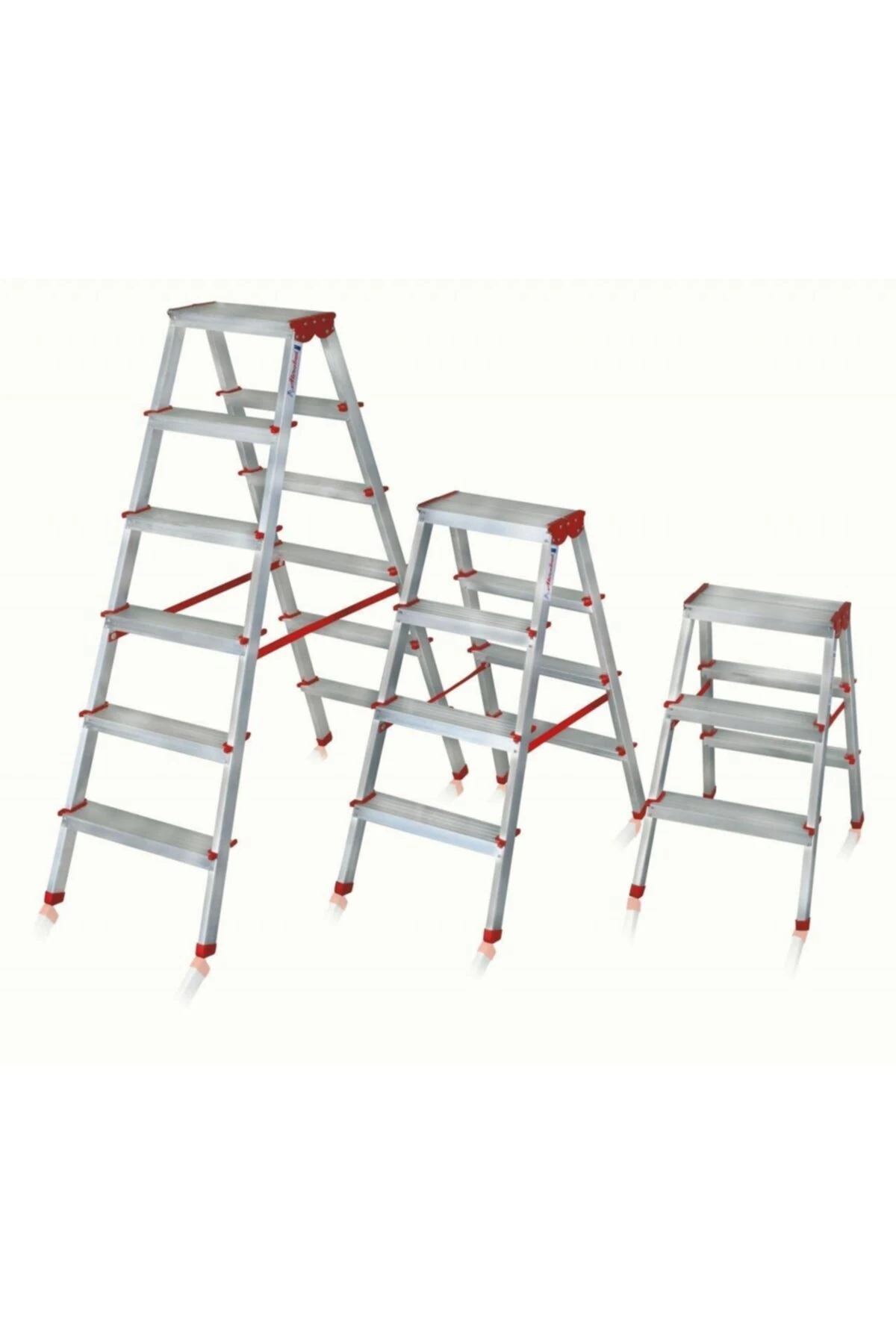 Alüminyum Çift Çıkışlı 3 Basamaklı Merdiven