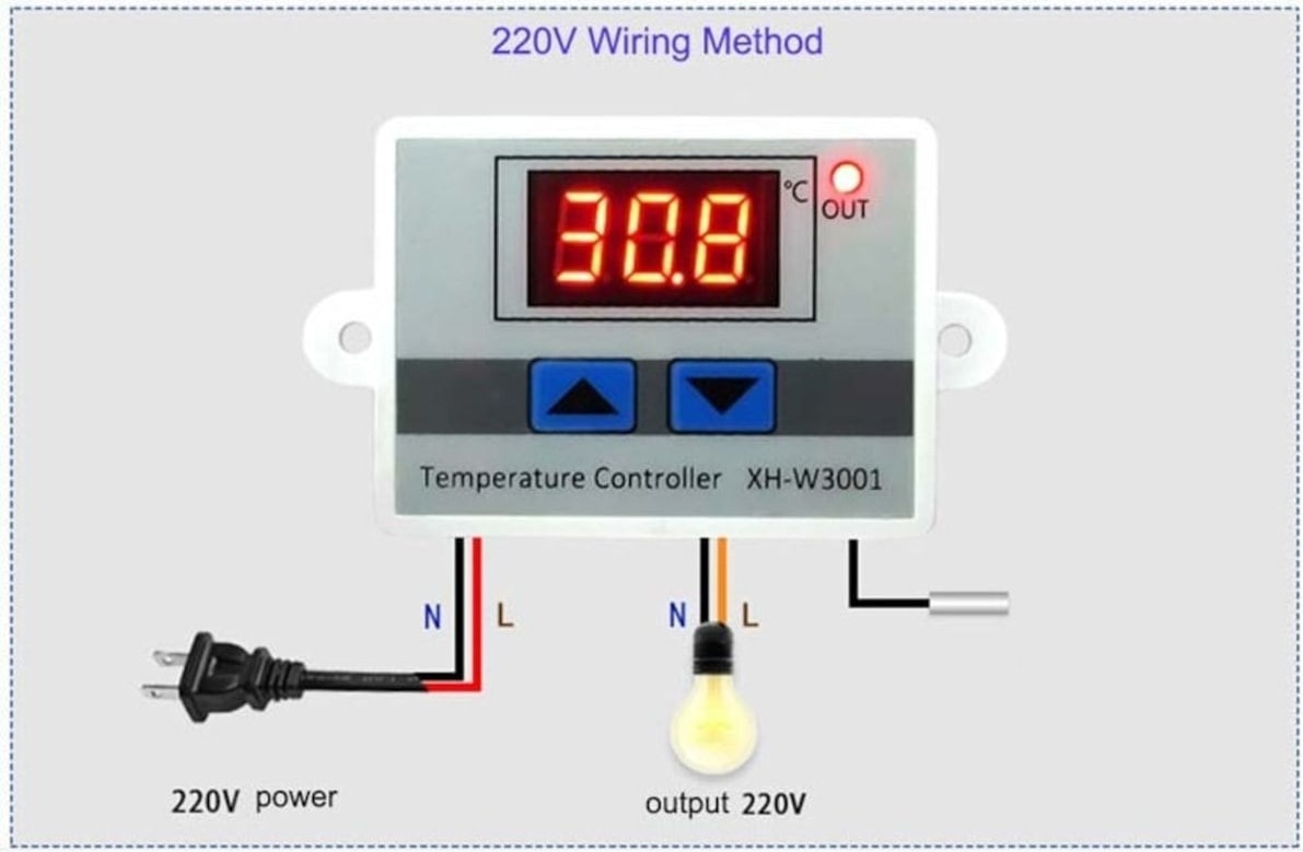 XH-W3001 / HW-735 Ac 220V 10A Dijital Termostat