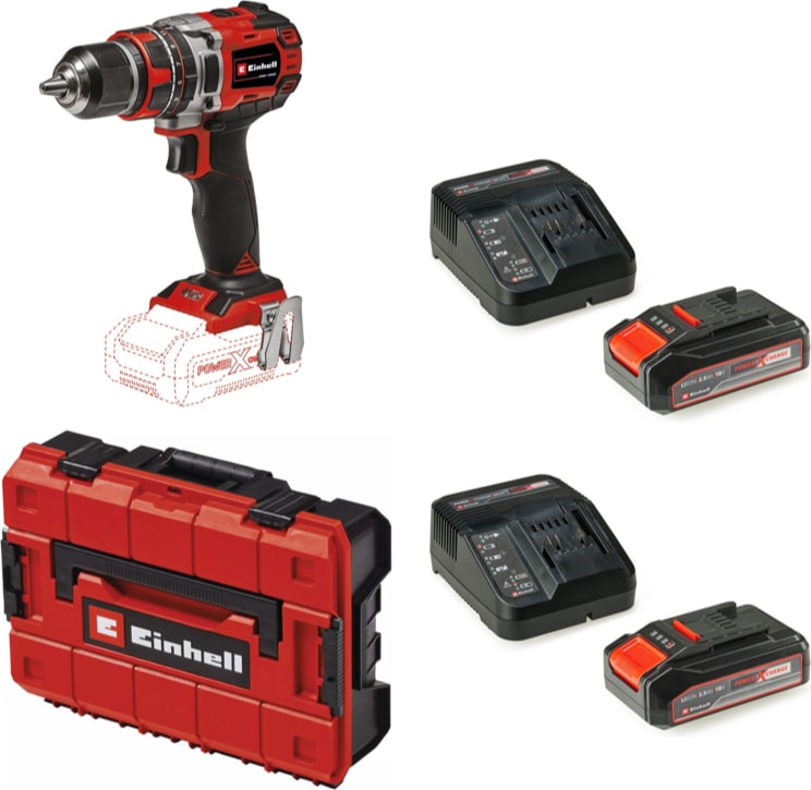 EİNHELL Tp-Cd 18/50 Li-I Bl Solo Akülü Vidalama + 2 x 2.5 Ah Starter Kit (Çanta Dahil)