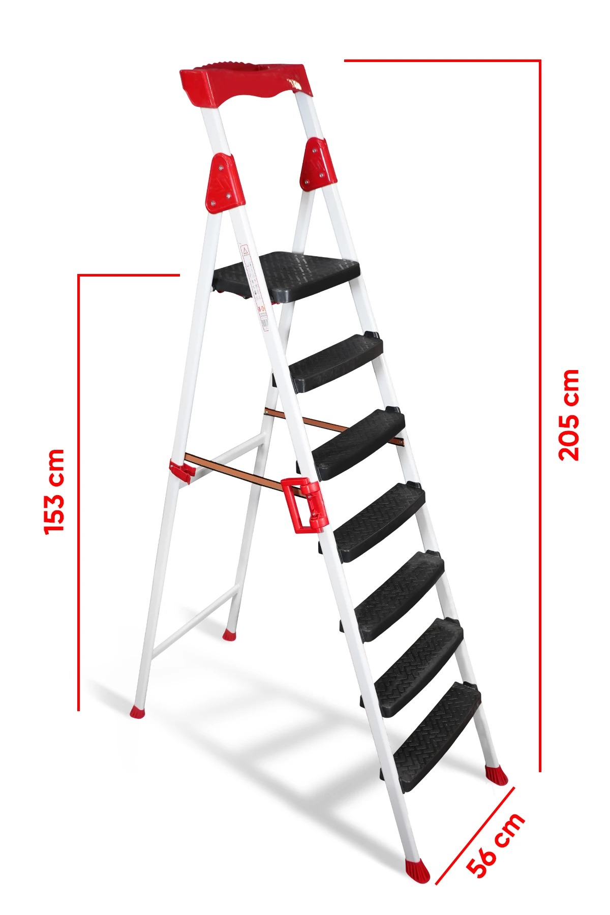 Elegance 6+1 Geniş Basamaklı Kolay Taşıma Aparatlı Merdiven