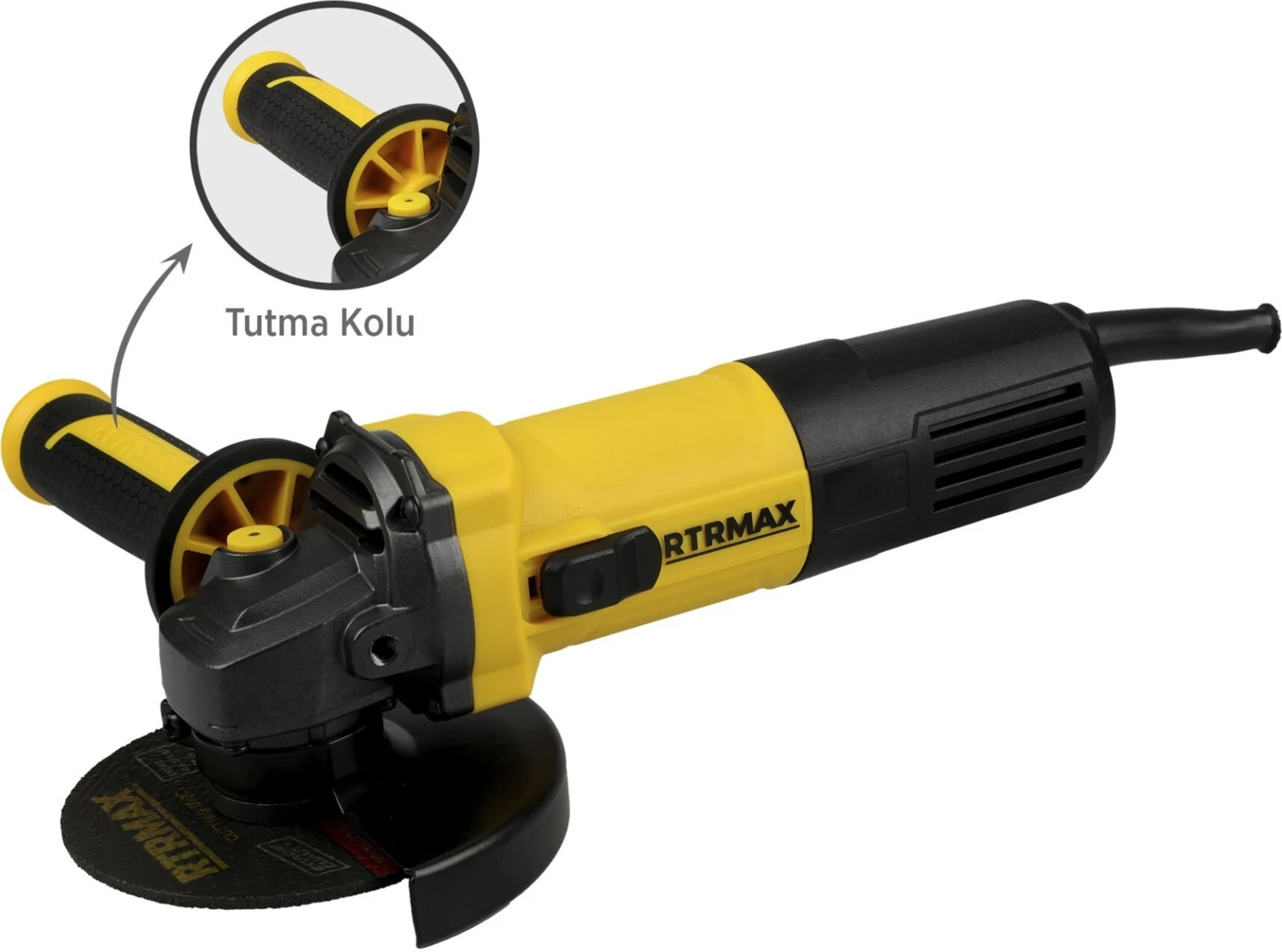 RTM1080 Avuç Taşlama Makinası 115 mm 750 W Devir Ayarlı