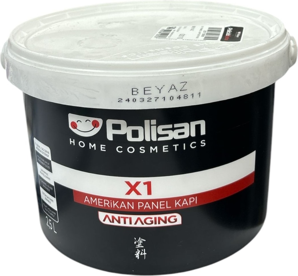 X1 Su Bazlı Kokusuz Amerikan Panel Kapı ve Ahşap Boyası Beyaz Renk 3,5 Lt