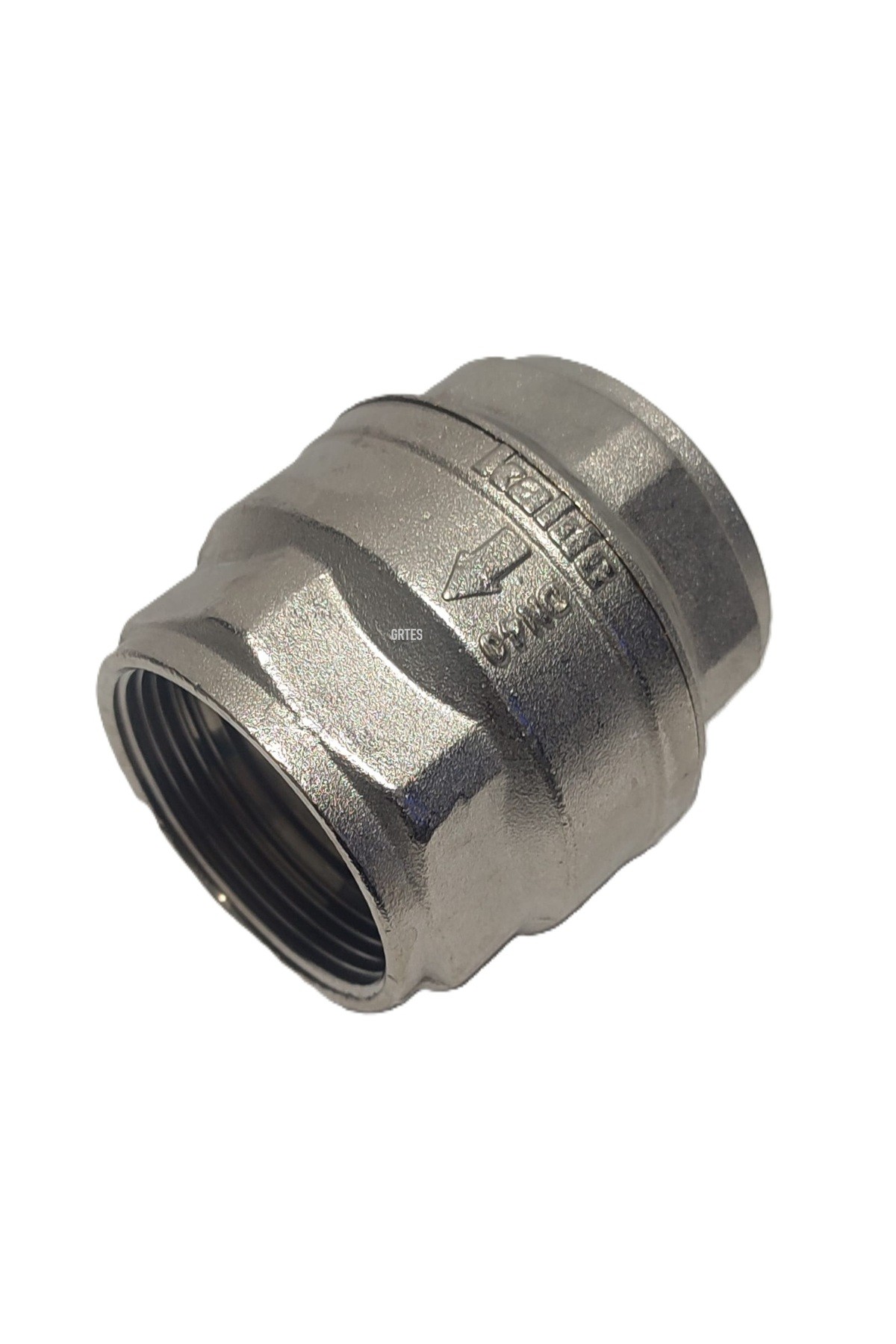 (2'li Paket) 11/2" Dn40 Sarı/Krom Dik Çekvalf - Vertical Check Valve