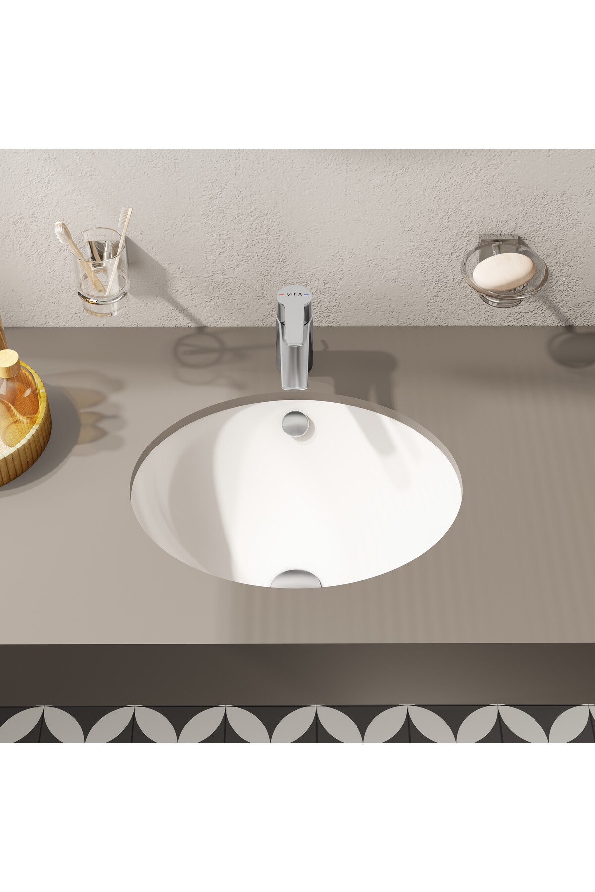 S20 6039b003-0012 Tezgah Altı Lavabo, 42 Cm, Beyaz