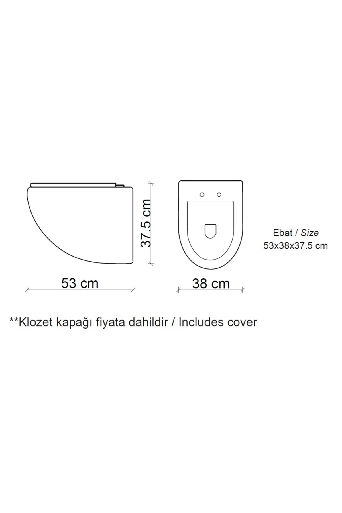 ASMA KLOZET KAPAK DAHİL ET-SİYAH-ALTIN