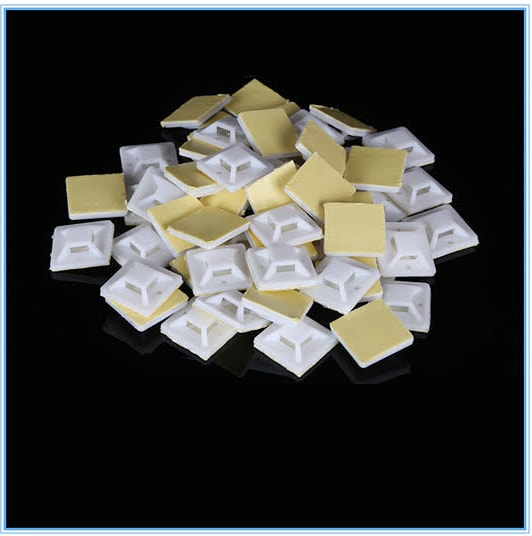 100 Adet Yapışkanlı Kroşe Tutucu 19X19