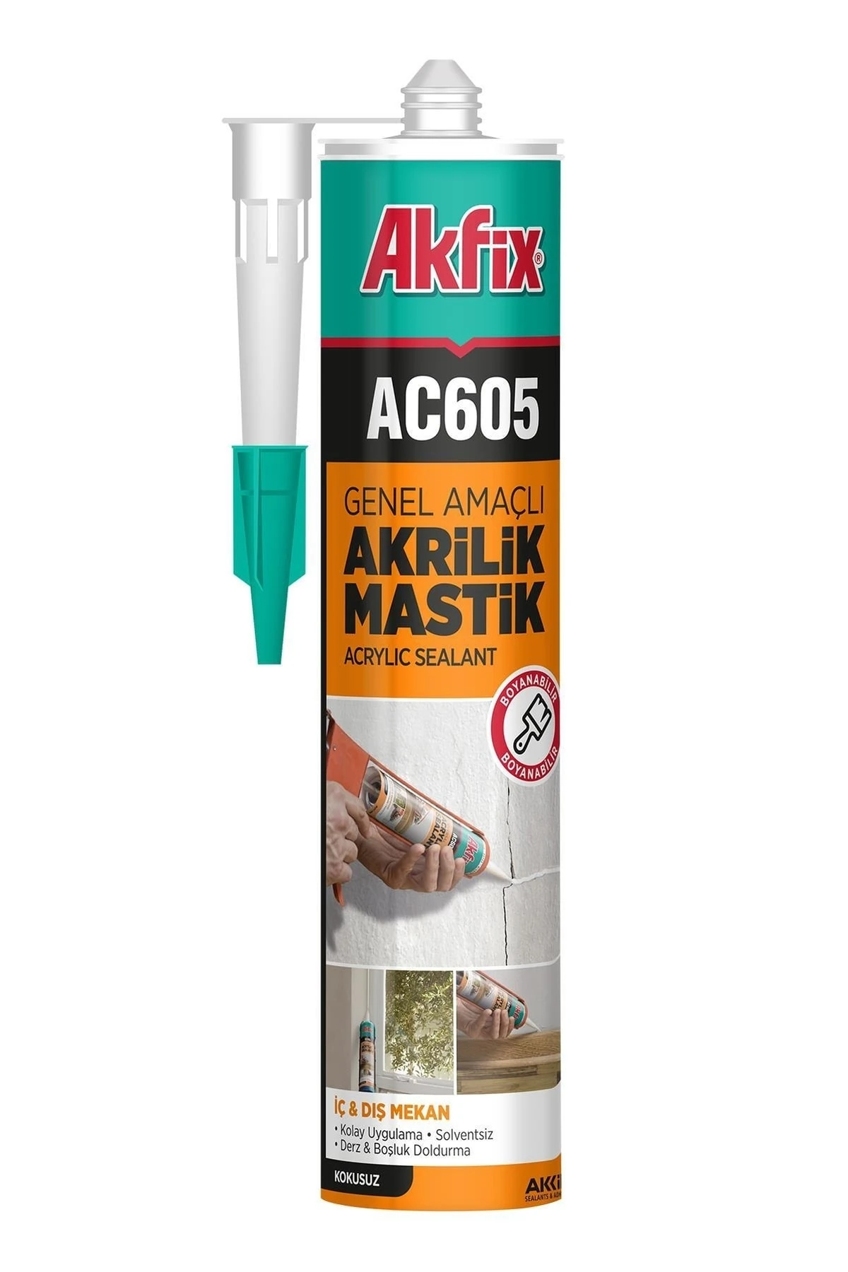 Ac605 Akrilik Mastik 500gr Beyaz