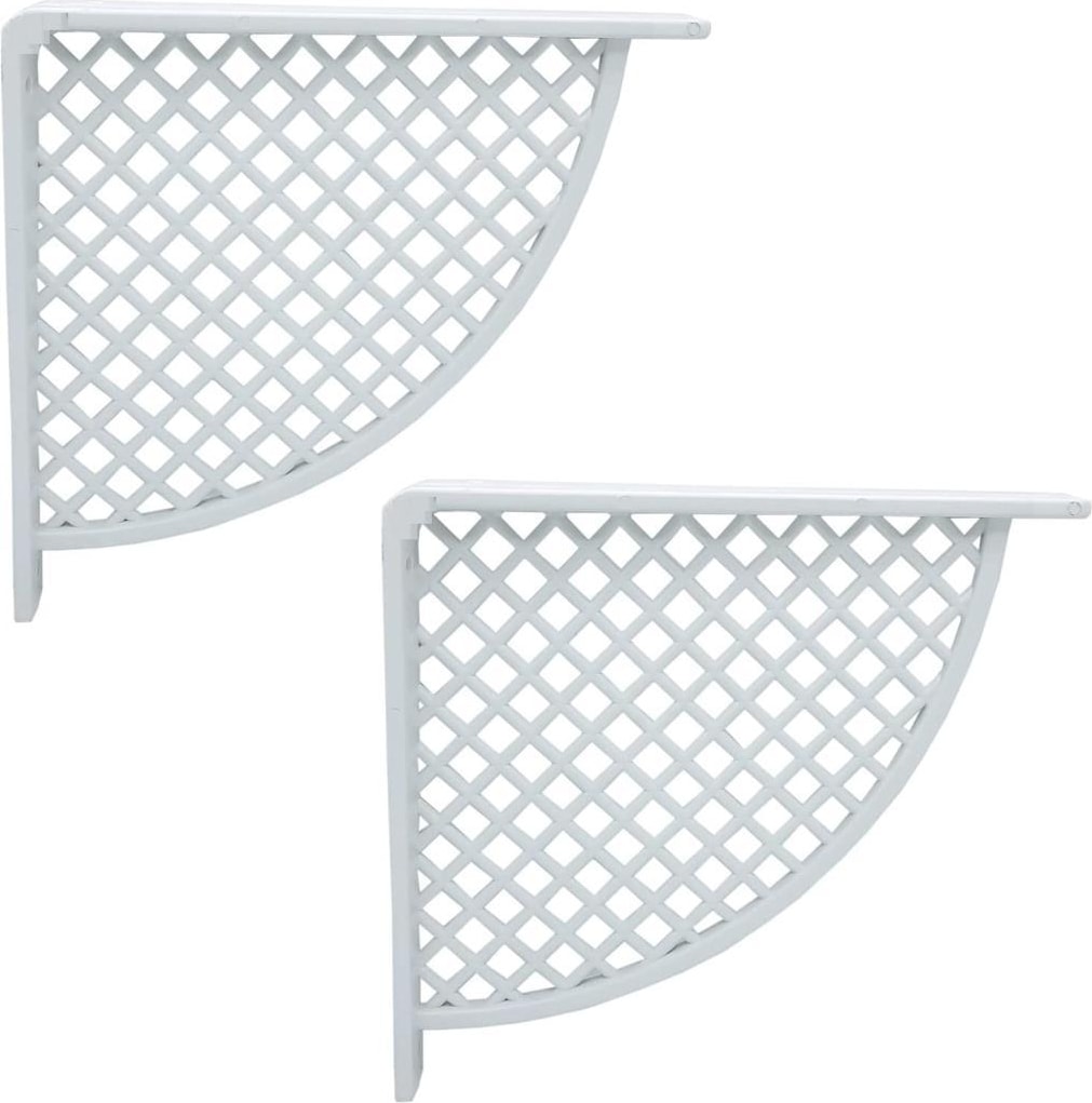 Plastik Raf Altı Bağlantı Beyaz 17*18CM (2 Adet)