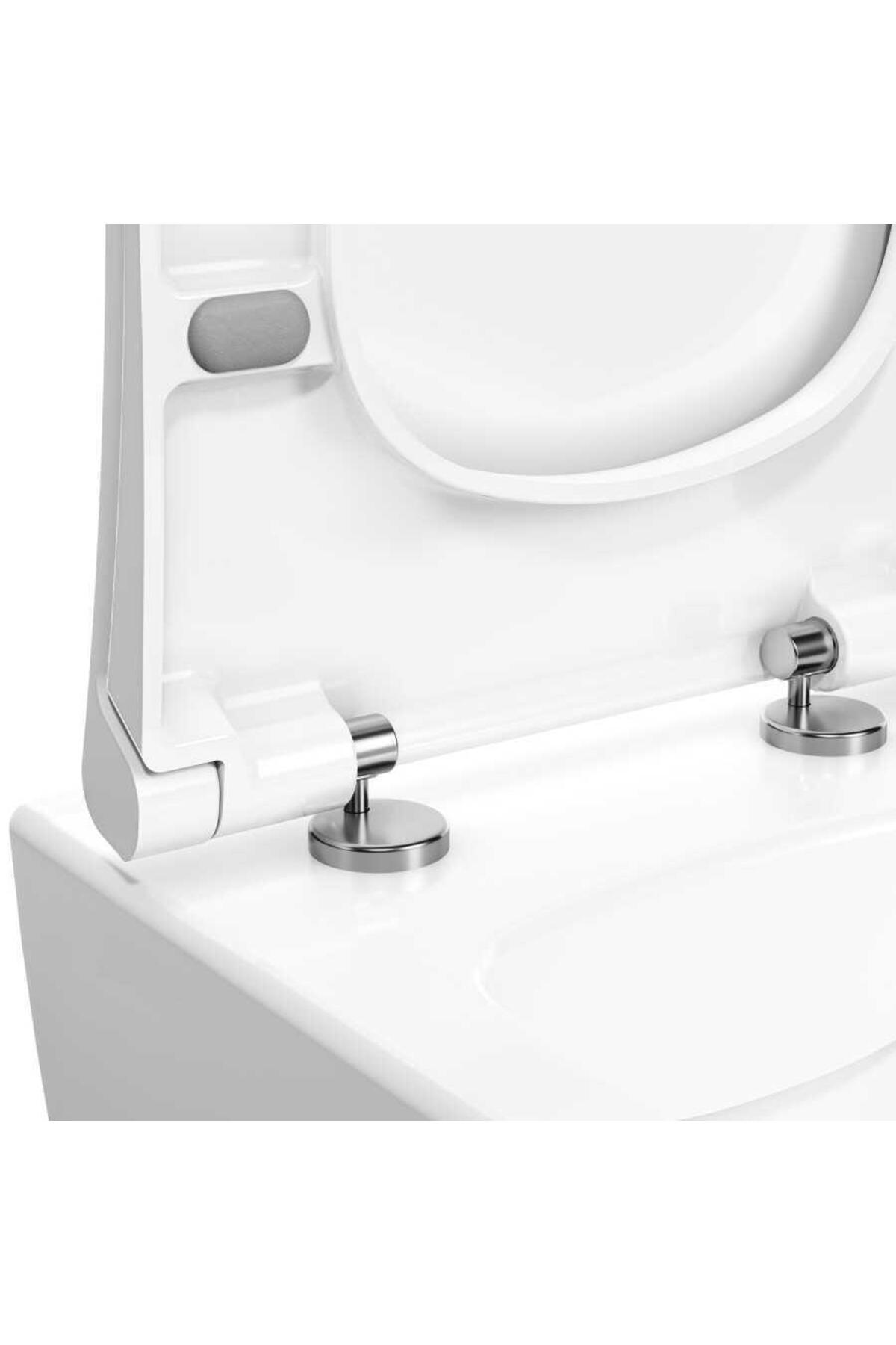 İntegra Rim-ex Kanalsız Asma Klozet +  Slim Duroplast Klozet Kapağı 7062L003-0850