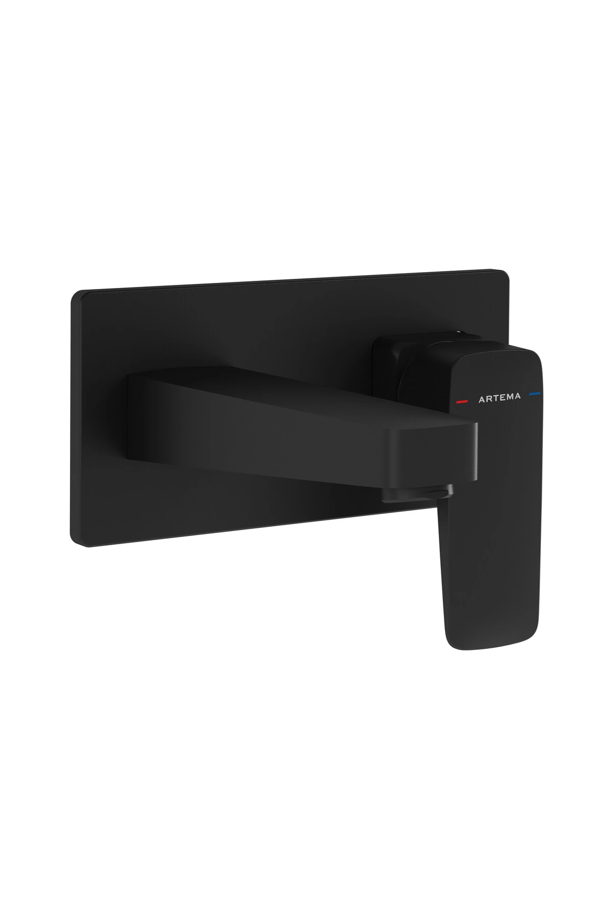 Artema Root Square A4273836 Ankastre Lavabo Bataryası, Sıva Üstü Grubu, Mat Siyah