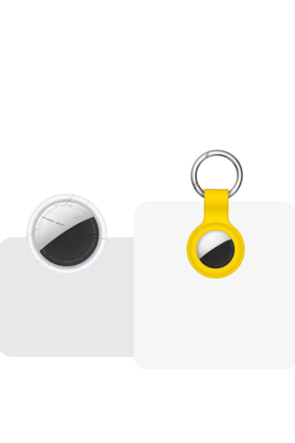 AirTag Uyumlu Silikon Koruyucu Anahtarlık Arkası Kapalı Düşmez Yıkanabilir