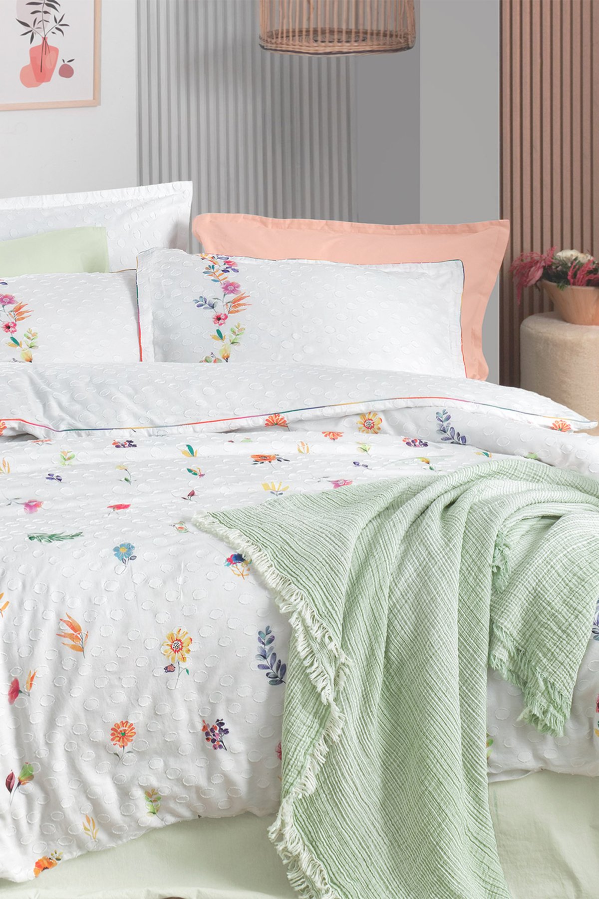 Elvira Multi Çift Kişilik %100 Pamuk Mood Comfort Nevresim Takımı