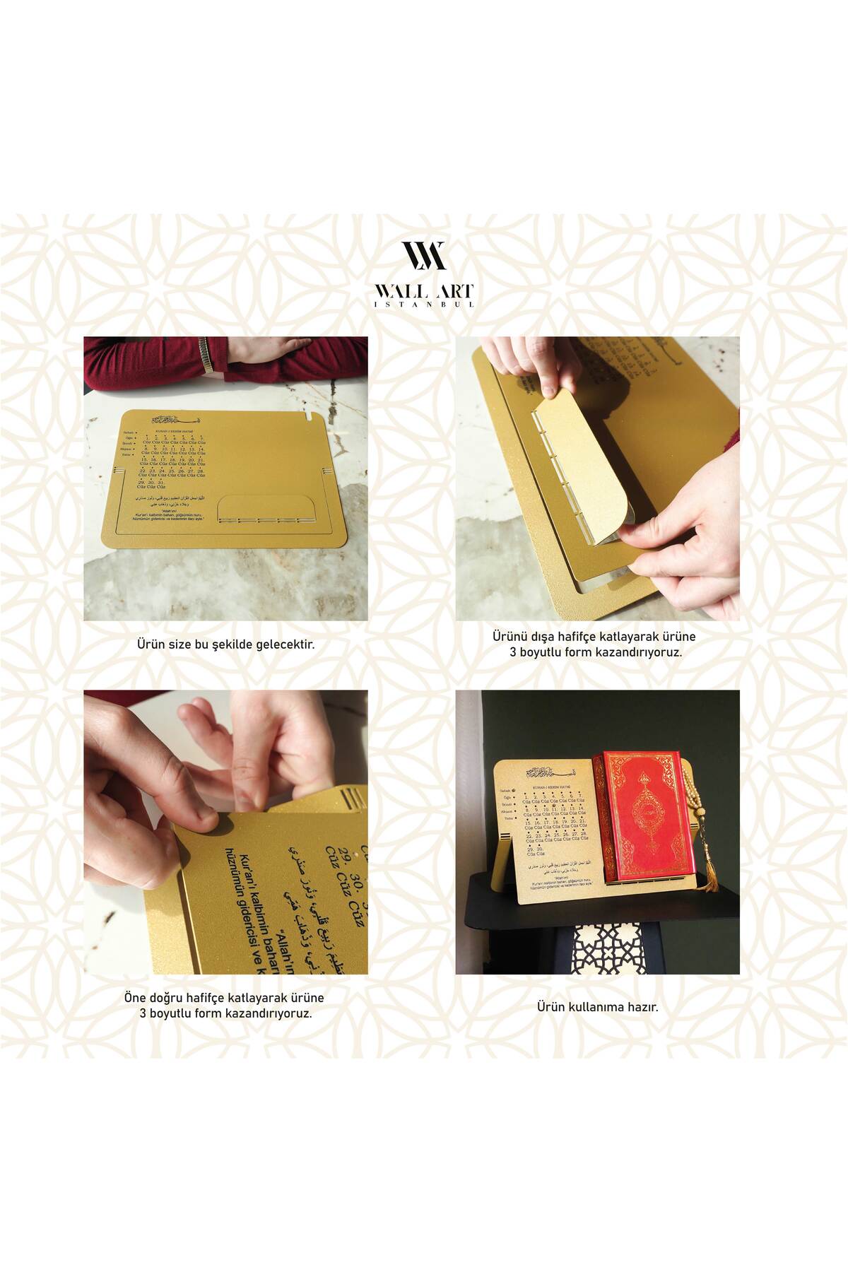 Cüz İlerleme Takibi & Kur’an Okuma Standı - Kur'an Rahlesi - WAMH203