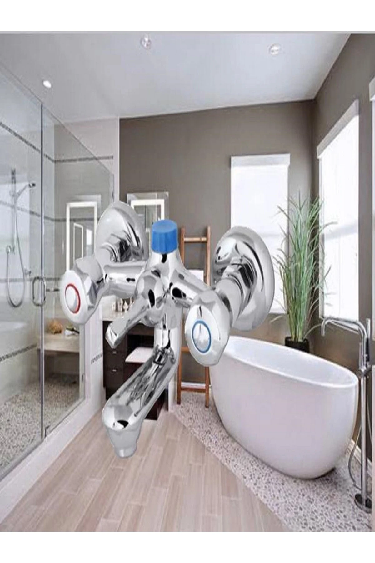 Kare Tepe Duş Seti Yağmurlama Duş Robotu Eski Tip Banyo Bataryası