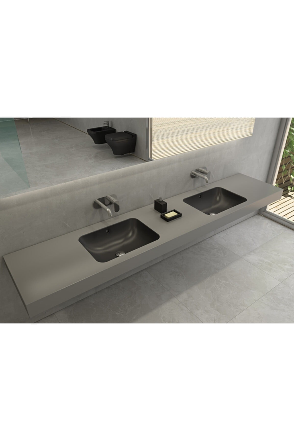 Scala Tezgah Altı Lavabo 55 Cm - Mat Somon