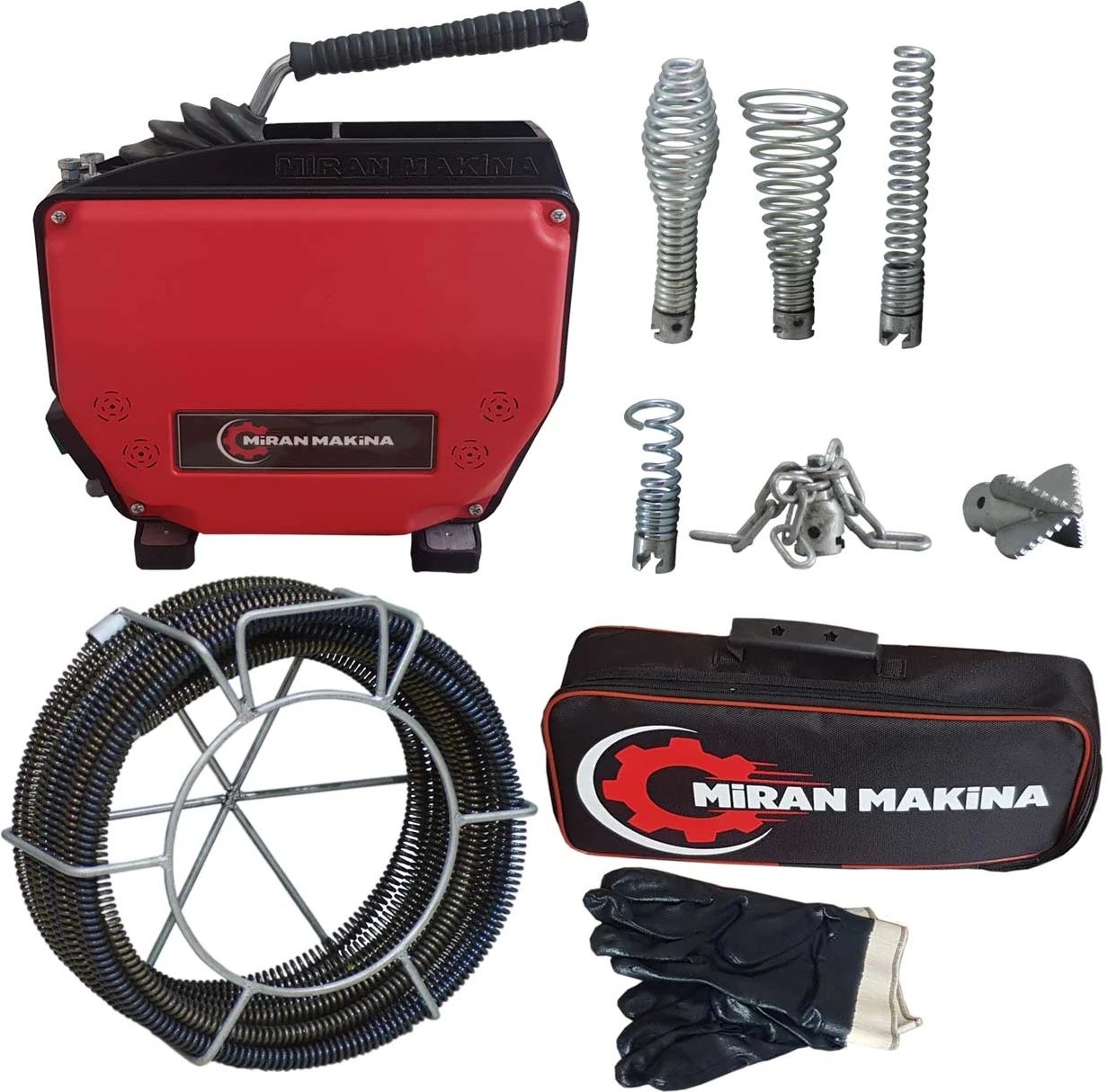 Tıkalı Kanal Gider Açma Makinesi Mini Set