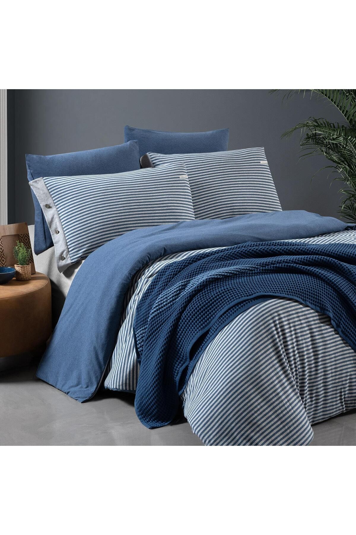 Mood Comfort Castile Tek Kişilik Nevresim Takımı Mavi