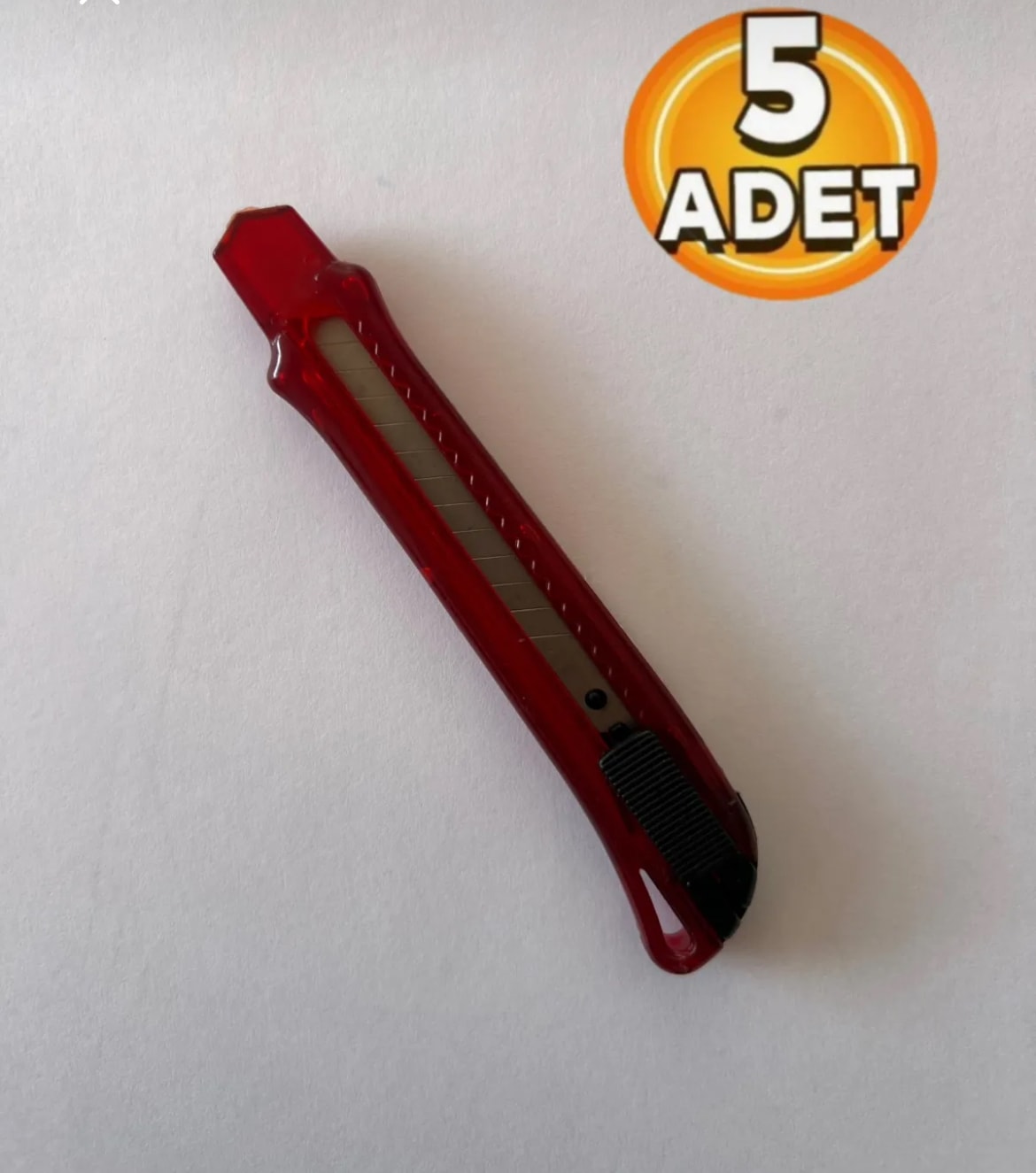 Plastik Maket Bıçağı Dar 9 mm (5 Adet)