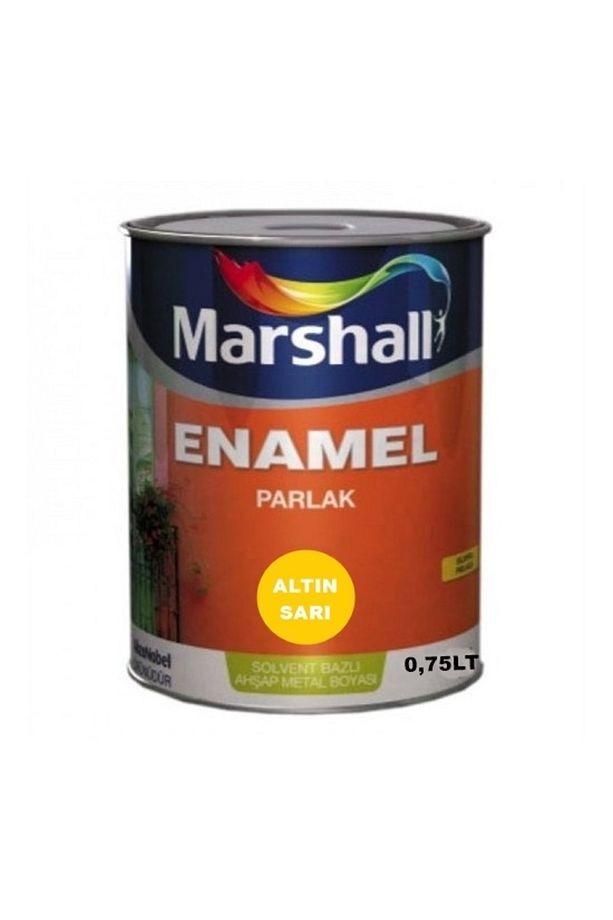Enamel Parlak Sentetik Yağlı Boya 0,75 lt Altın Sarı