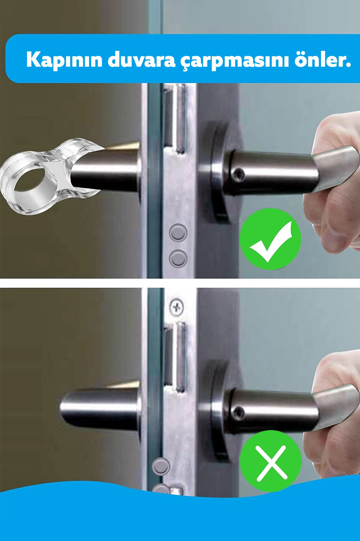 Silikon Kapı Stoperi 2 Adet Aşınmaz Yırtılmaz Kapı Pencere Arkası Tampon Durdurucu Stoper Hırdavat