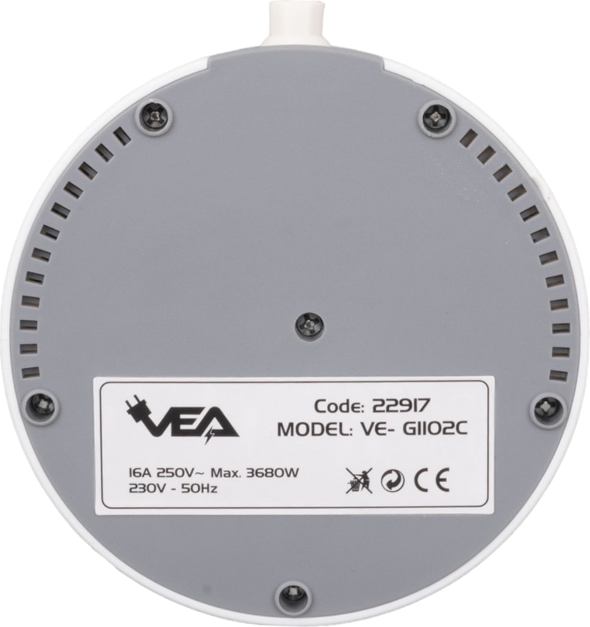 Ve- G1102C 2'li USB + Type-C Girişli Telefon Standlı 1.5 Metre Grup Priz