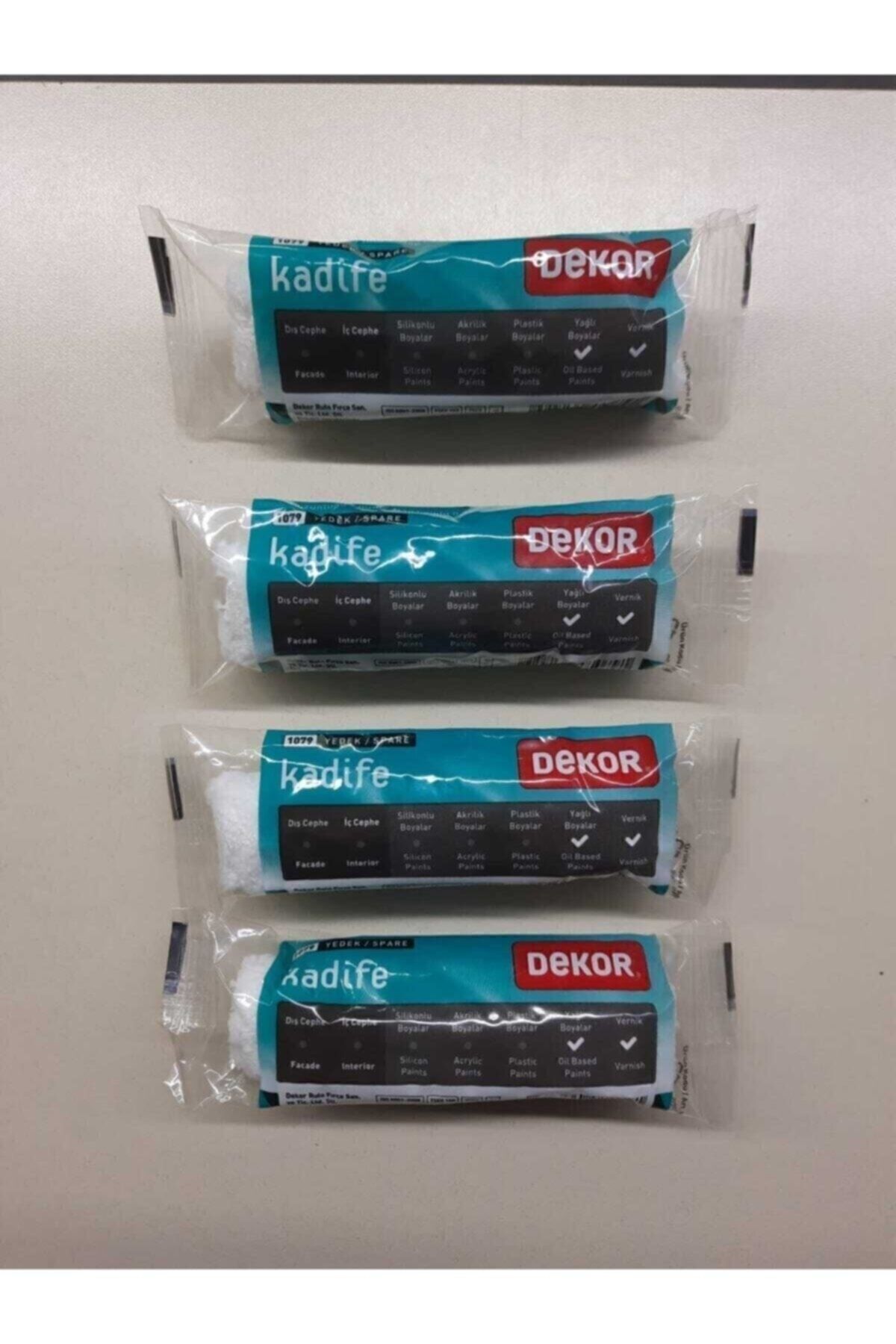 Kadife Rulo Kod1079 10cm 4lü Yedek Başlık