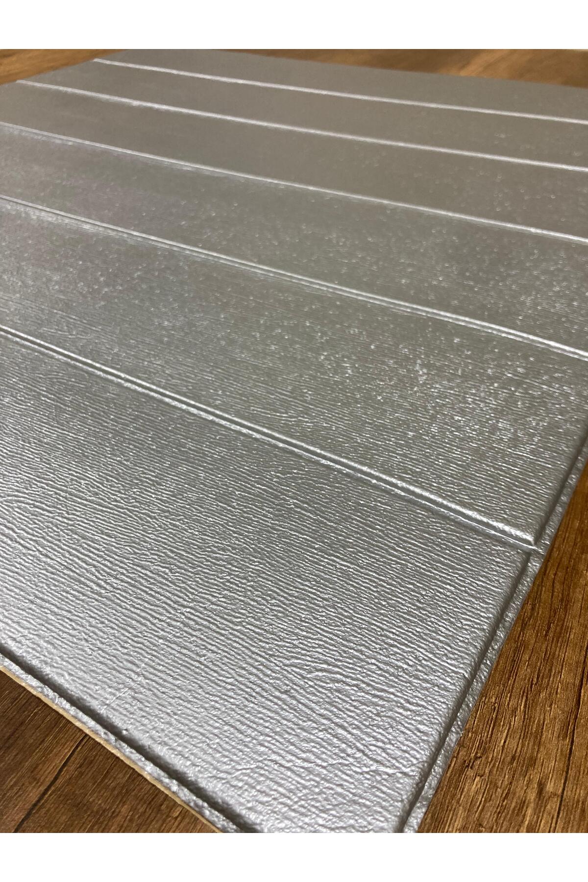 70x35 cm Kendinden Yapışkanlı Gri Lambri Esnek Köpük Dekoratif Duvar Paneli (1 Adet – 0,245 m²)