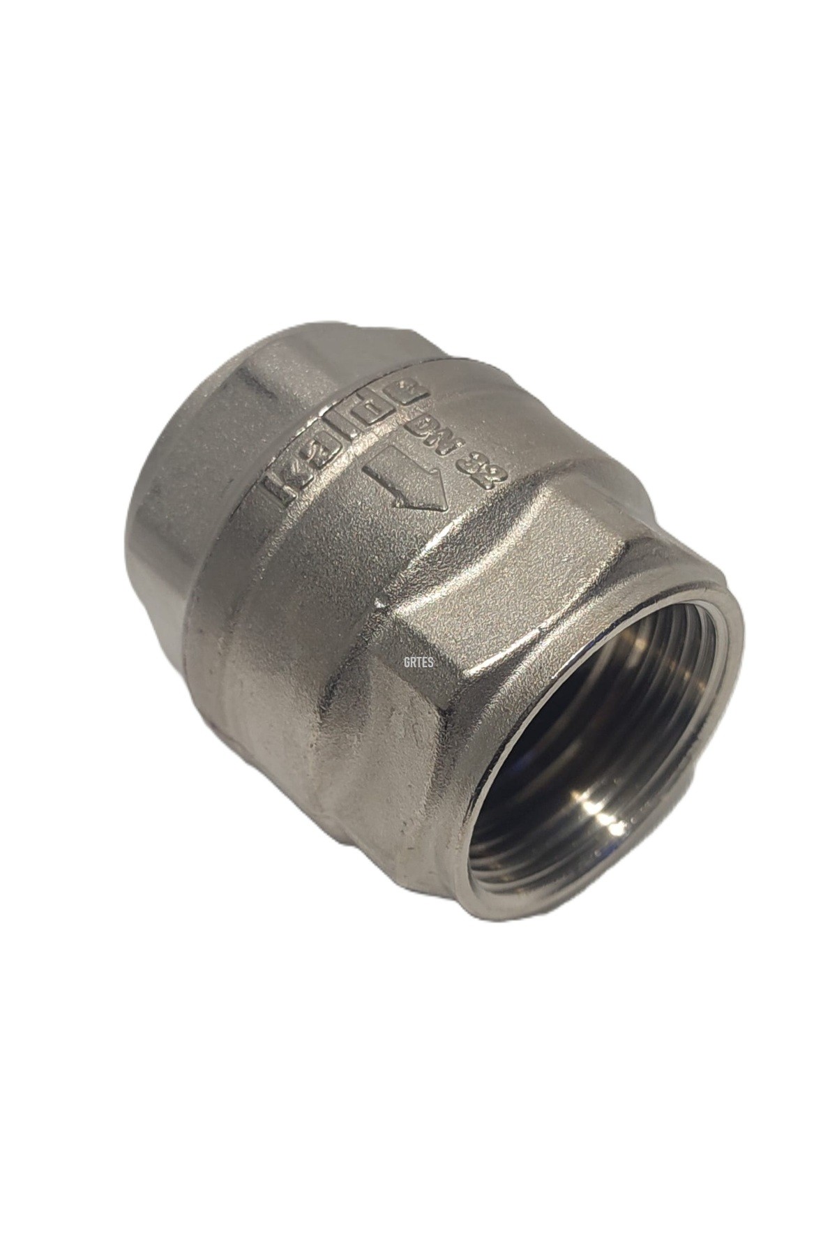 11/4" Dn32 Sarı/Krom Dik Çekvalf - Vertical Check Valve