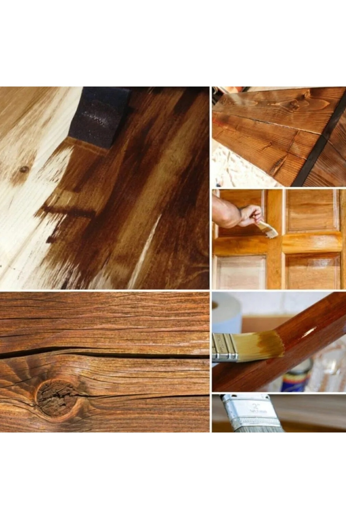 FAWORİ BOYA WOOD STAIN DEKORATİF AHŞAP VERNİĞİ AÇIK MEŞE 2.5LT-2,1 KG