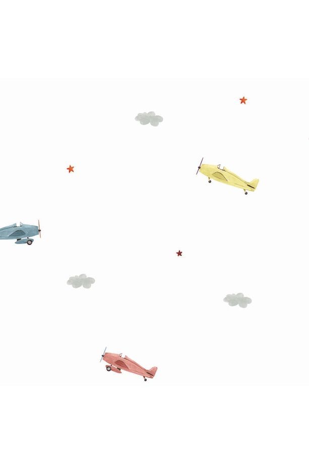 Adakids 8907 Serie Çizgili Desenli Çocuk Odası Duvar Kağıdı 8907-1