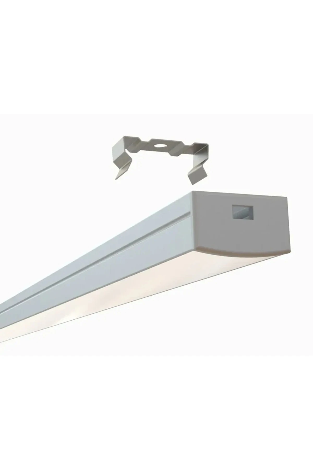 Sıva üstü alüminyum LED profil Kanal 2mt. aydınlatma dekoratif şerit kanalı armatür linear ışık kare