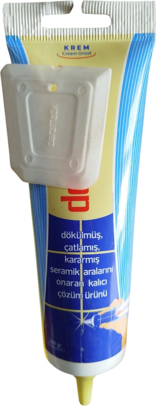 Banyonuzu Yenileyin ! Krem Fayans Arası Derz Dolgu Boyama Temizleme Lavabo Küvet Fayans Derzi 380GR