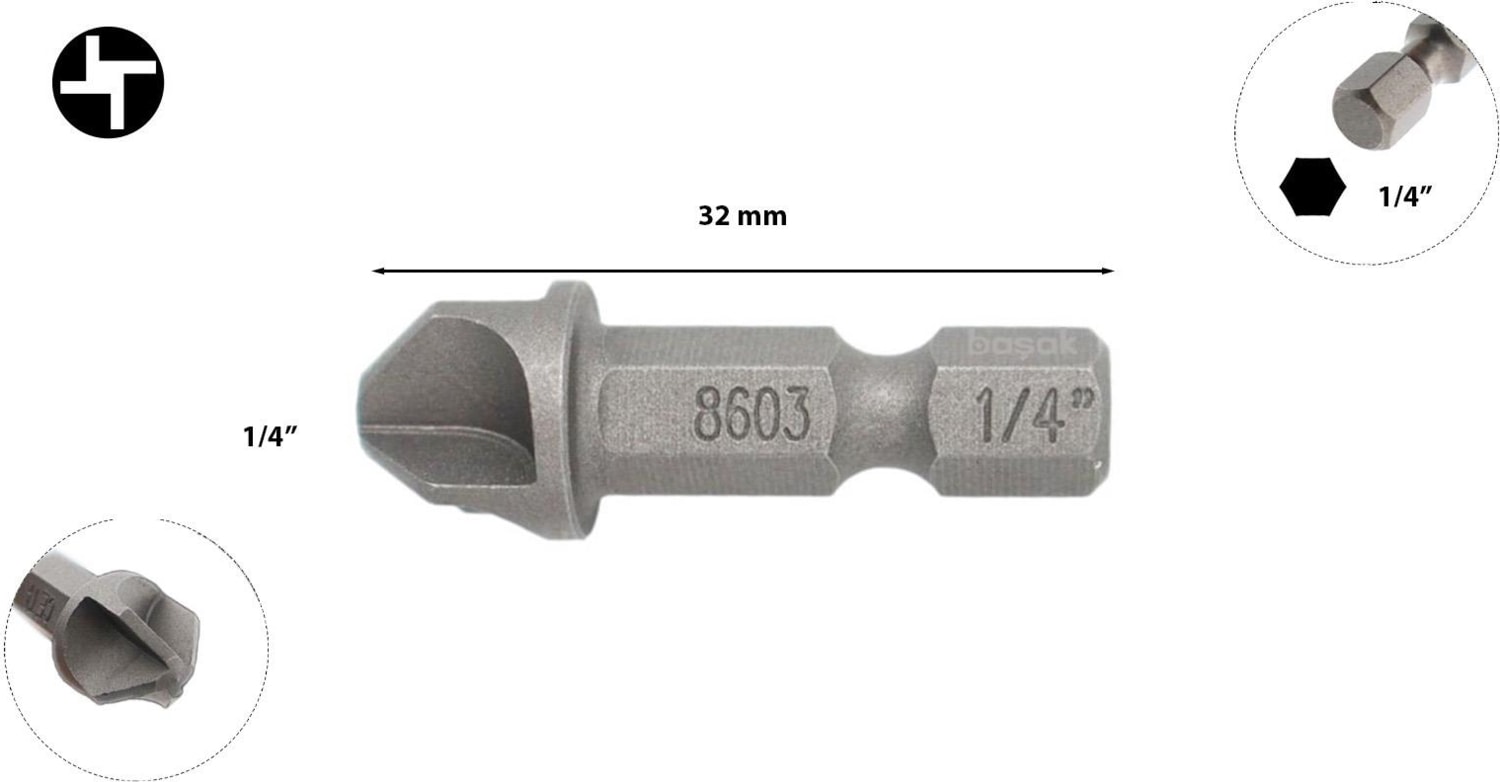 Torq-Set Uçlu Bits 1/4" x 32MM CB/860314 (1 Adet)