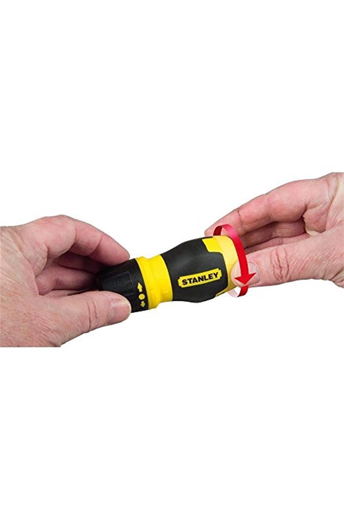 STANLEY St066358 Topaç Tornavida Seti, 6 Parça Cırcırlı, Ph1 Ph2 Pz1 Pz2 4.5mmdüz 6mmdüz