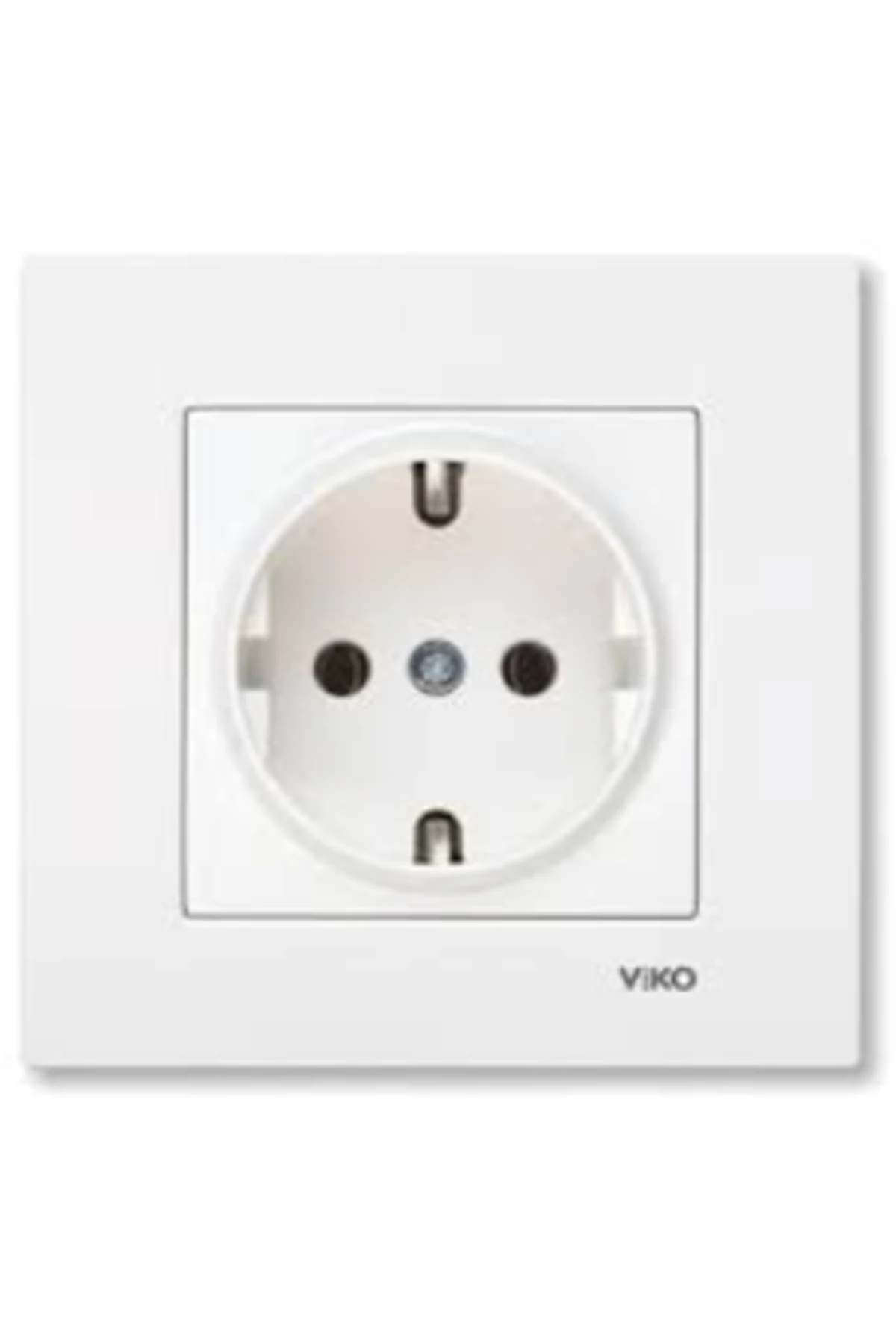 KARRE TOPRAKLI PRİZ BEYAZ ÇERVELİ