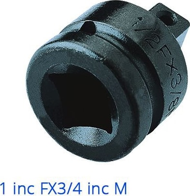 Havalı Lokma Adaptörü 1''Fx3/4''M