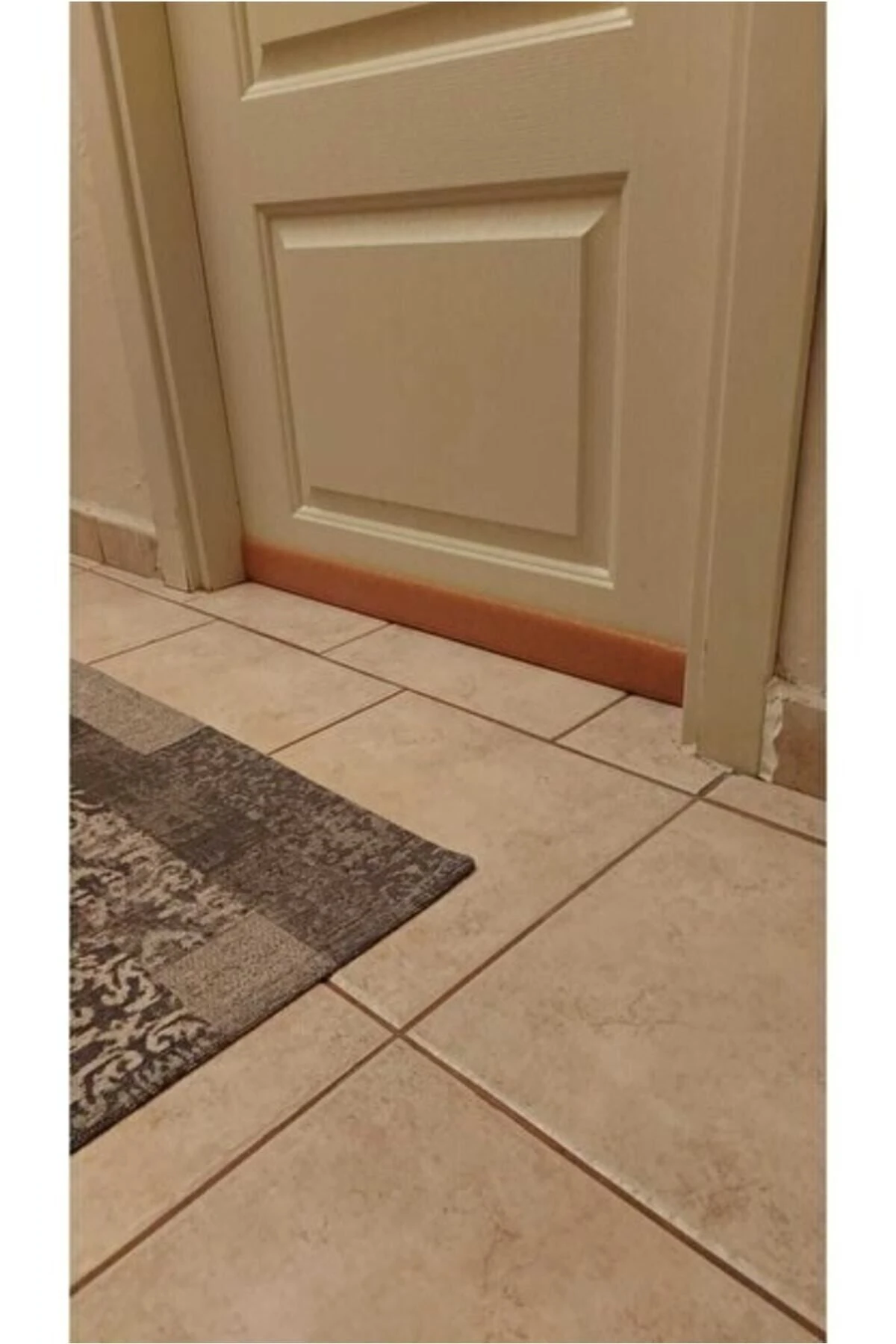 1 Adet Bej Geçmeli Kapı Altı Soğuk Hava Kesici Isı Yalıtım Izolasyon Süngeri